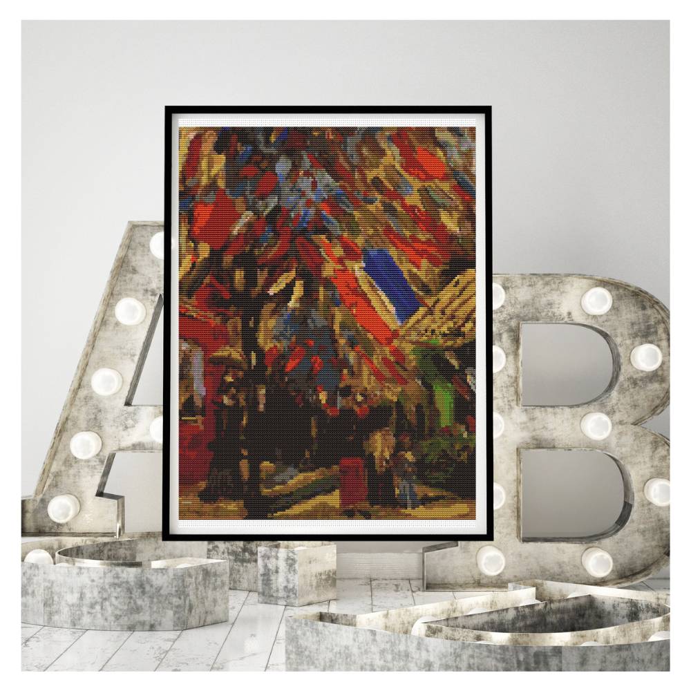 The Fourteenth of July Celebration in Paris Counted Cross Stitch Pattern Vincent Van Gogh