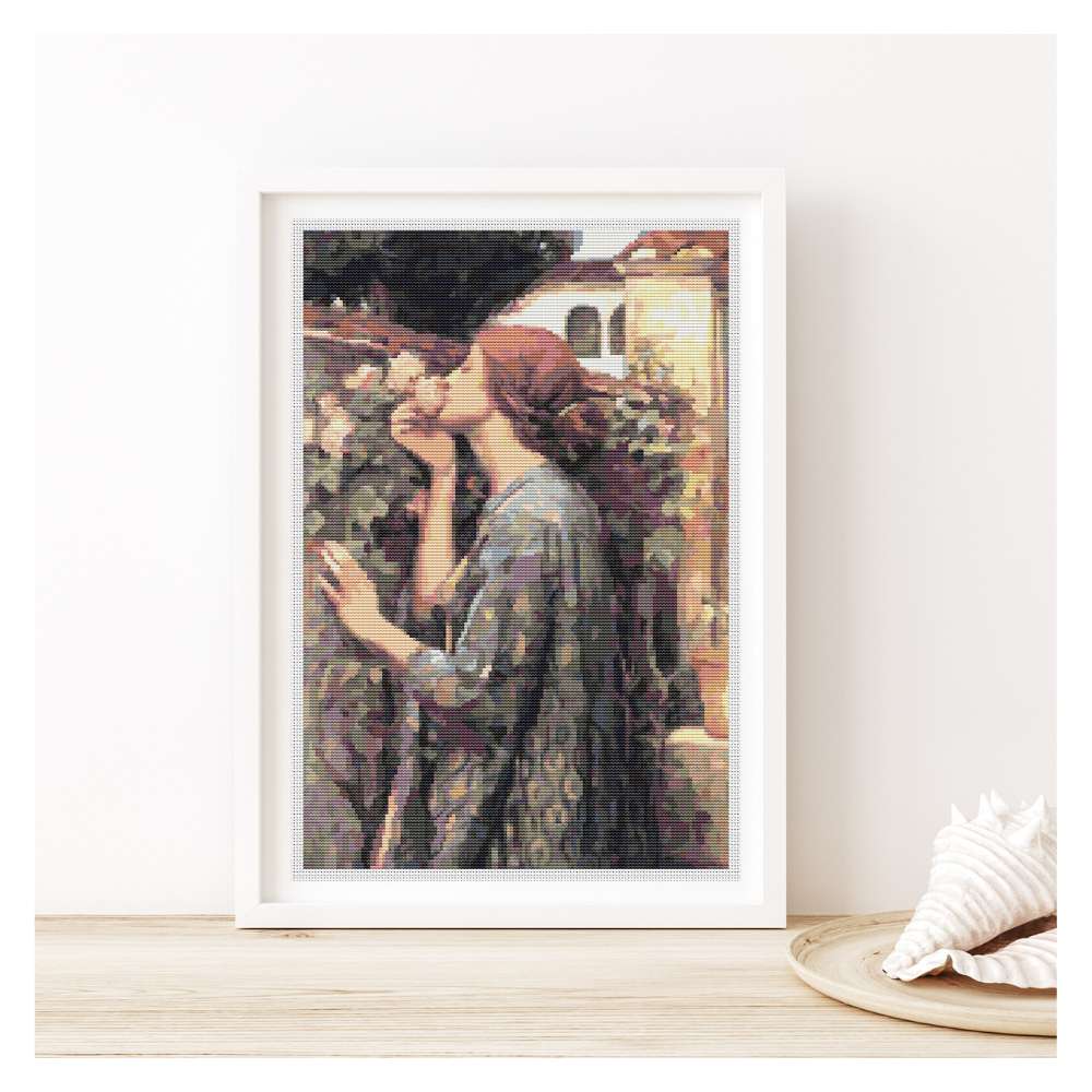 The Soul of the Rose Counted Cross Stitch Kit John William Waterhouse