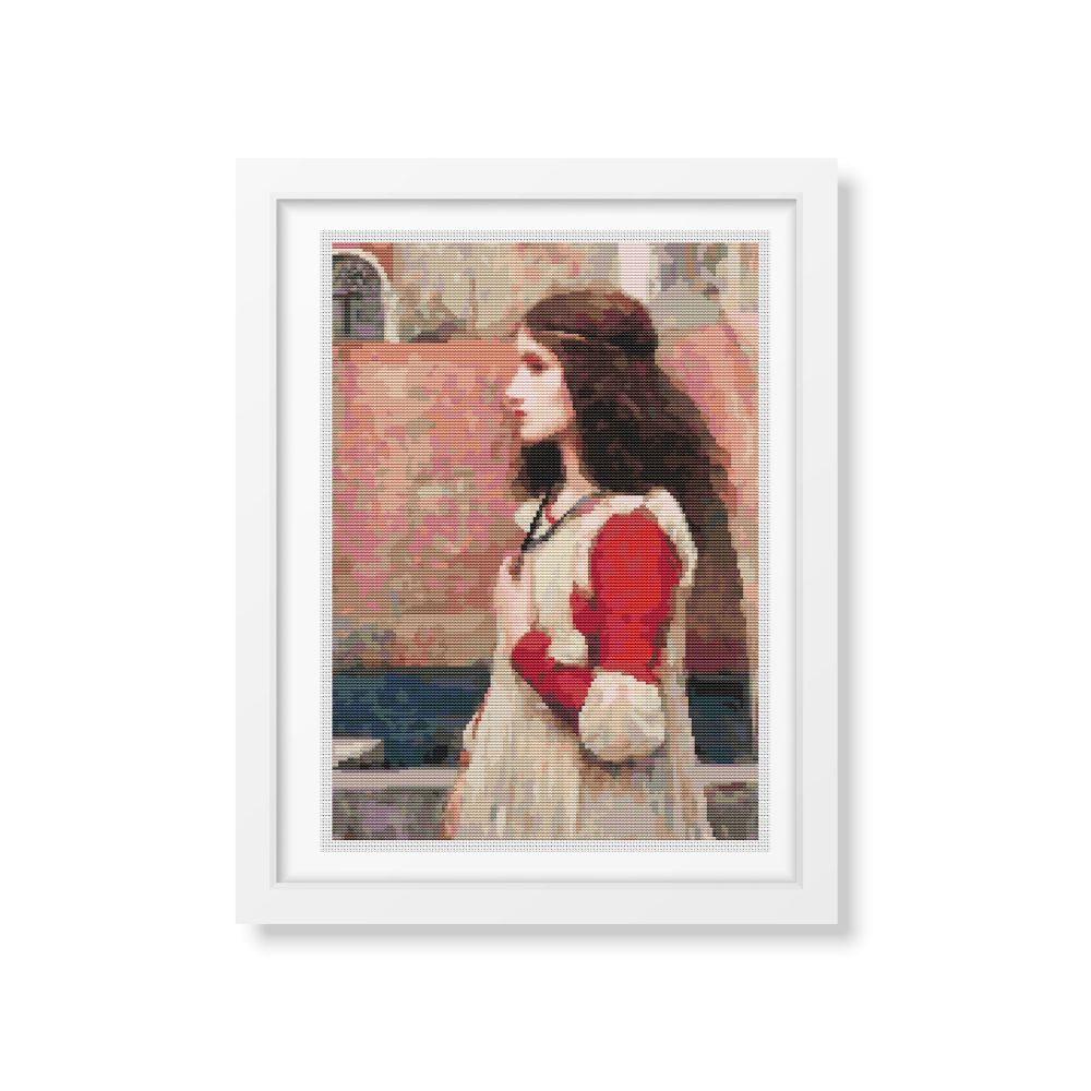 Juliet Counted Cross Stitch Kit John William Waterhouse