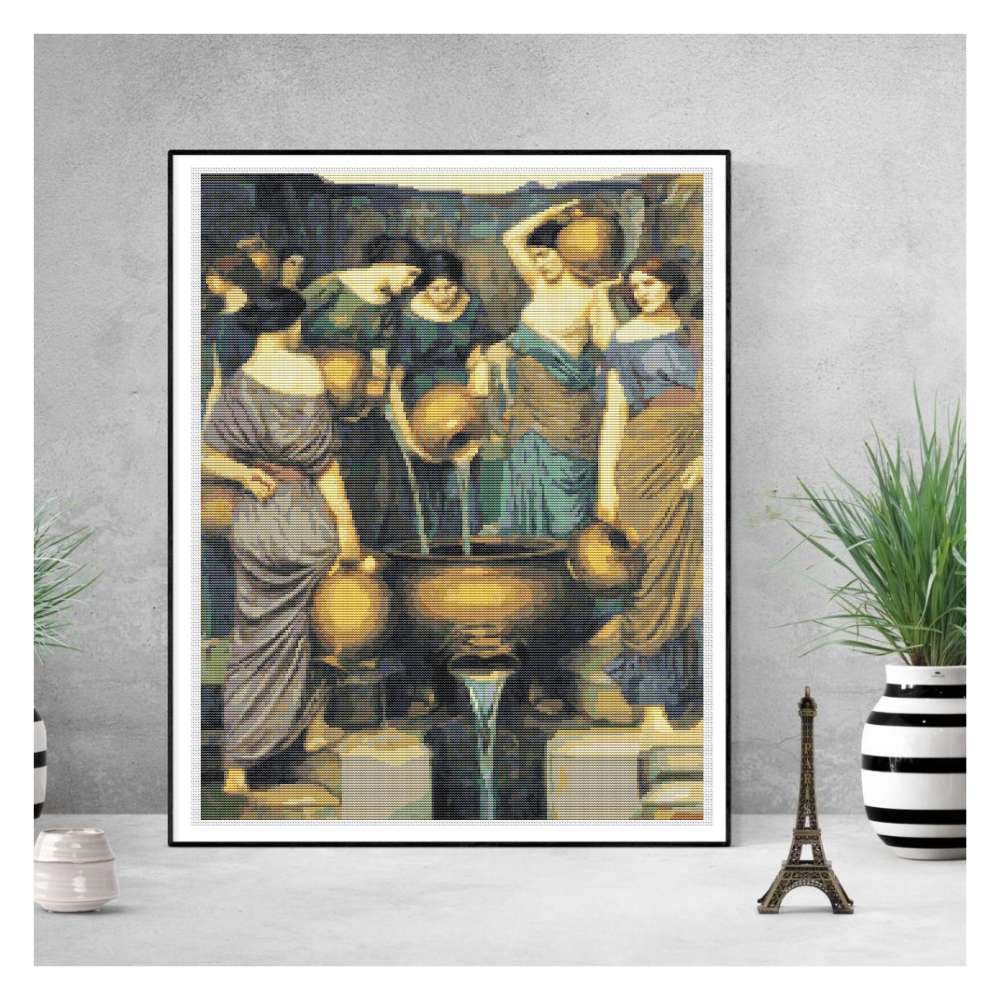 The Danaides Counted Cross Stitch Kit John William Waterhouse