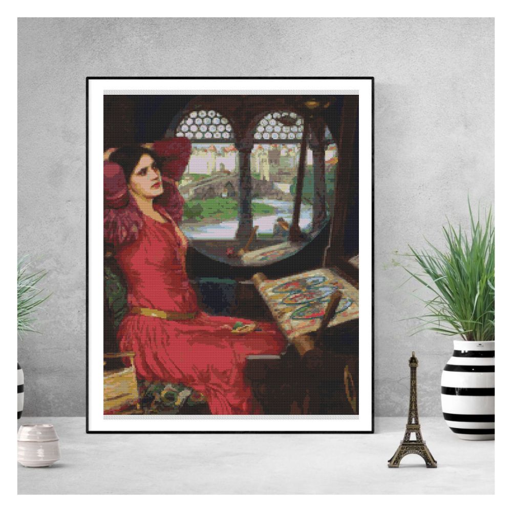 I am Half Sick of Shadows said The Lady of Shalott Counted Cross Stitch Kit John William Waterhouse