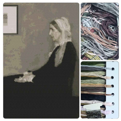 Whistler's Mother Cross Stitch Kit - Premium Cross Stitch Kit - James McNeill Whistler