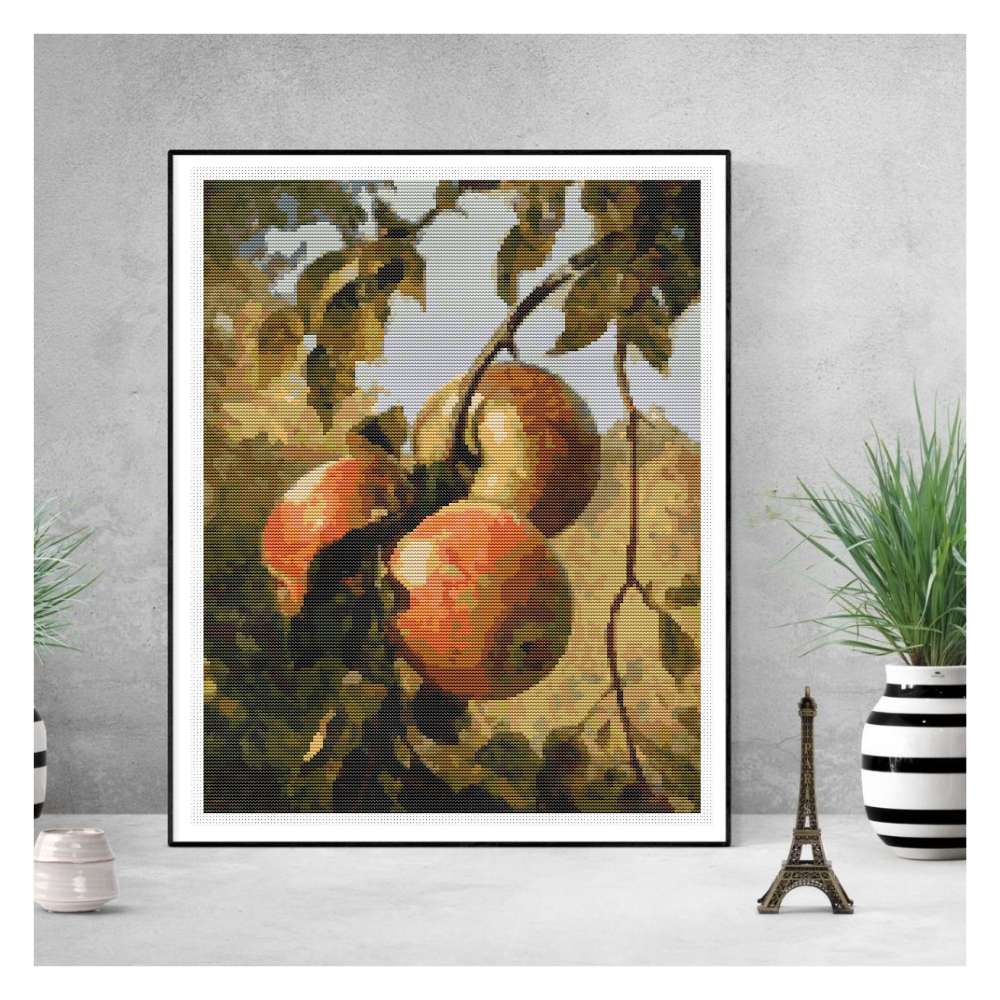 Apples Counted Cross Stitch Pattern Thomas Worthington Wittredge