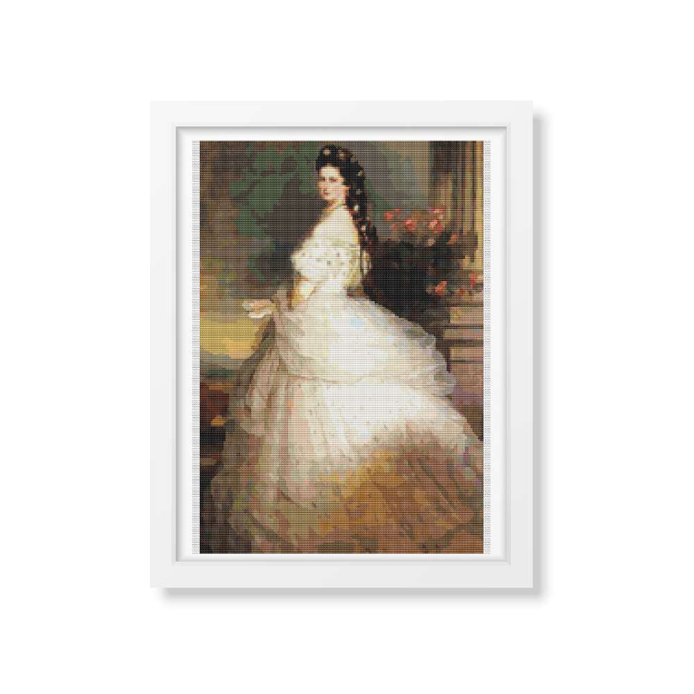 Empress Elizabeth of Austria Counted Cross Stitch Pattern Franz Xaver Winterhalter