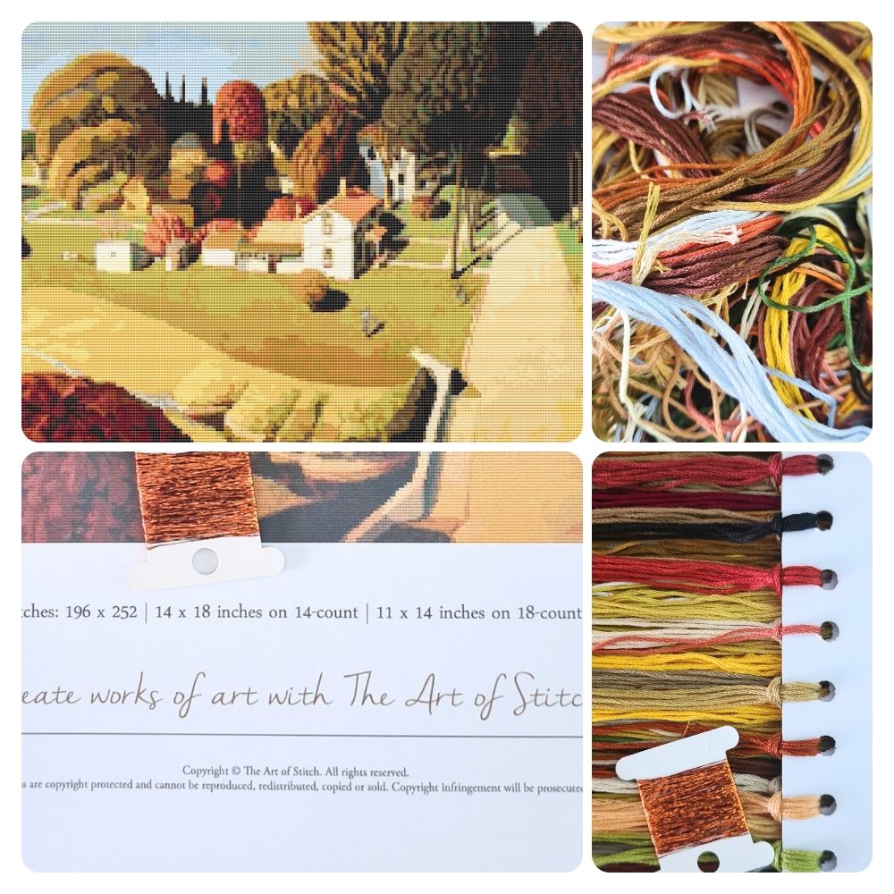 Birthplace of Herbert Hoover Counted Cross Stitch Kit Grant Wood