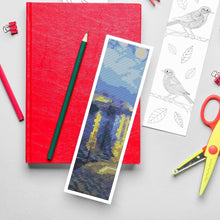 Starry Night over Rhone Bookmark Cross Stitch Pattern - Bookmark Cross Stitch Pattern - Vincent Van Gogh