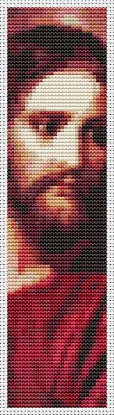 Christ at Thirty Three Bookmark Counted Cross Stitch Kit Heinrich Hofmann