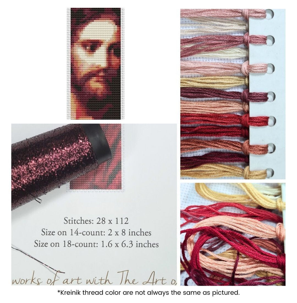 Christ at Thirty Three Bookmark Counted Cross Stitch Kit Heinrich Hofmann