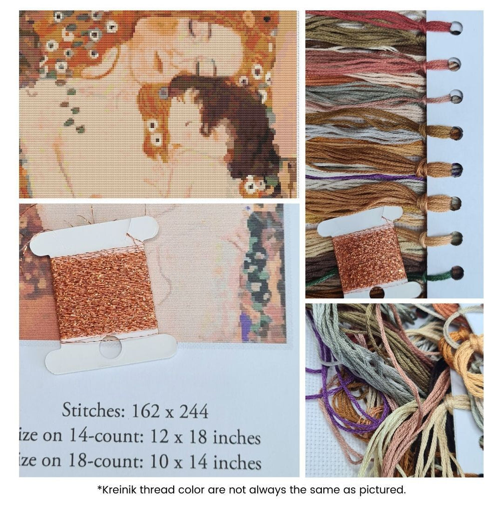 Mother and Child Counted Cross Stitch Kit Gustav Klimt