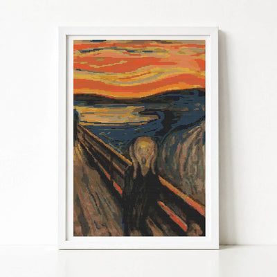 The Scream Cross Stitch Pattern