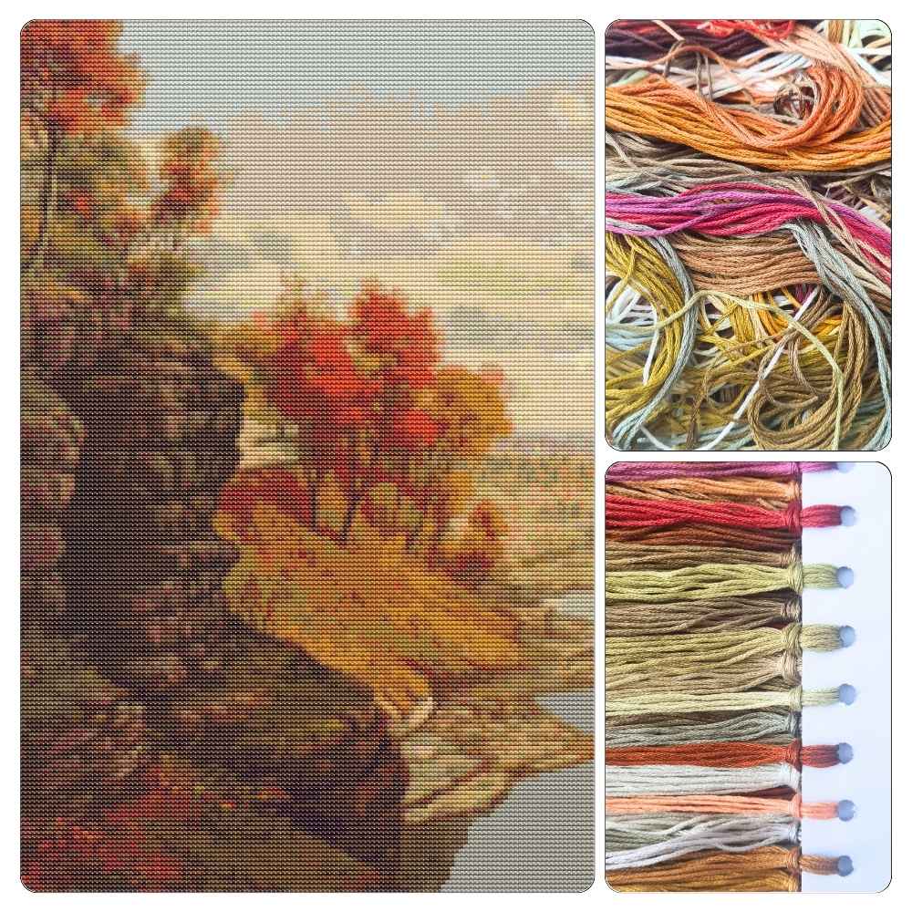 The Gorge at Letchworth Park Cross Stitch Kit - Premium Cross Stitch Kit - Levi Wells Prentice