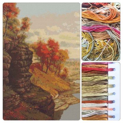 The Gorge at Letchworth Park Cross Stitch Kit - Premium Cross Stitch Kit - Levi Wells Prentice