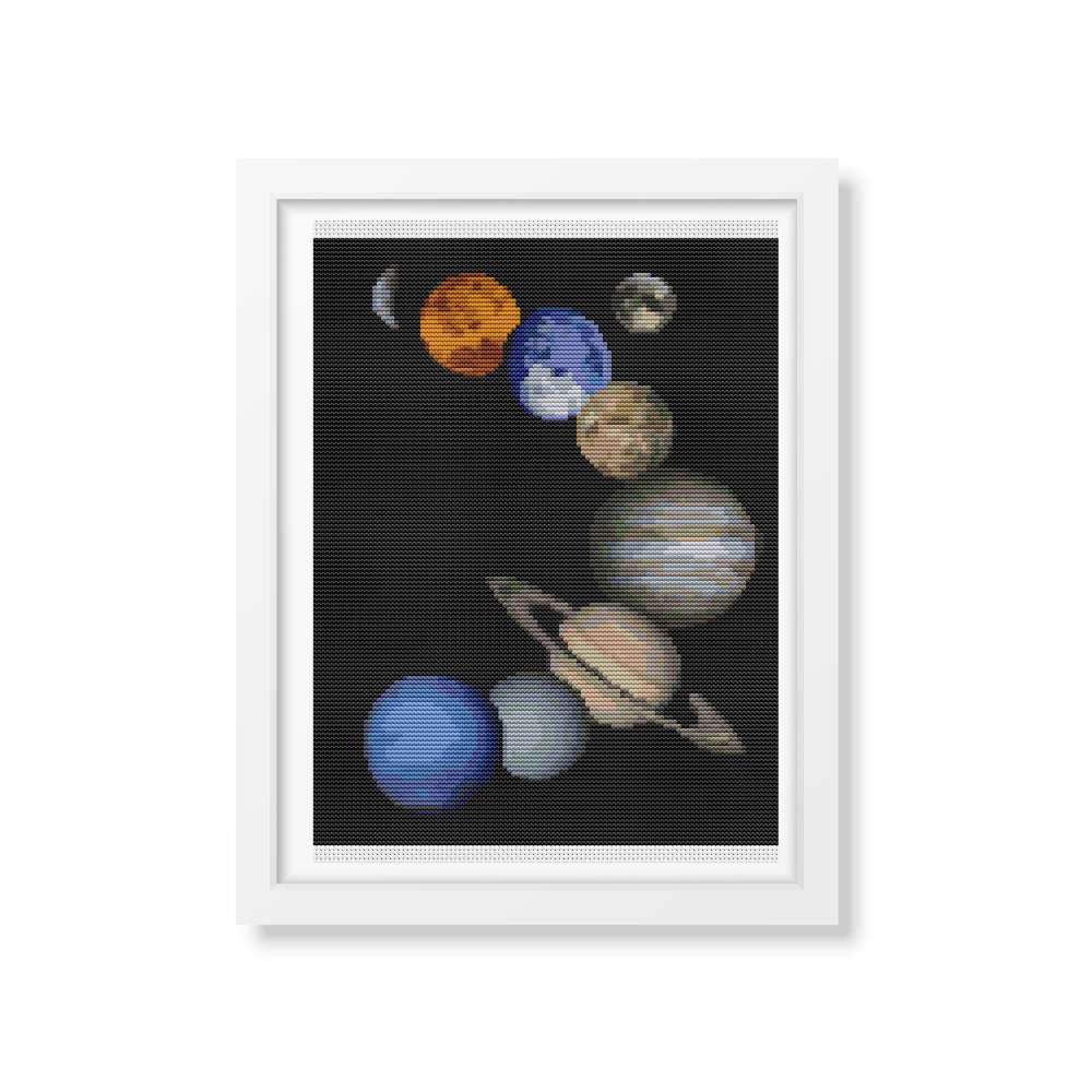 Solar System Counted Cross Stitch Pattern The Art of Stitch