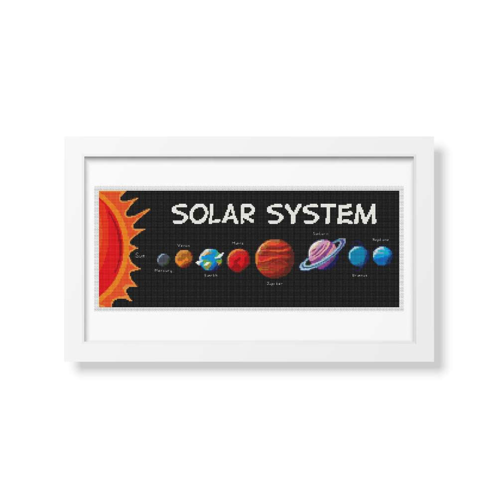 Solar System Counted Cross Stitch Pattern The Art of Stitch