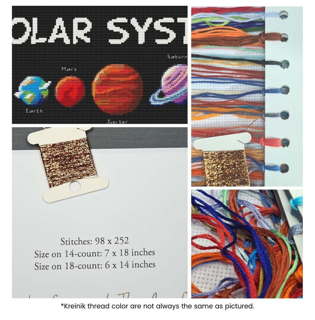 Solar System Counted Cross Stitch Kit The Art of Stitch