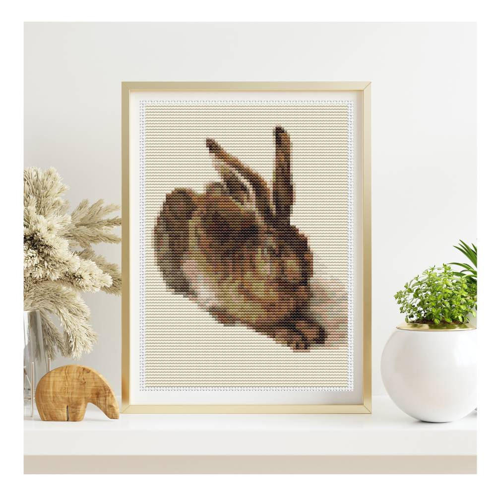 The Young Hare Mini Counted Cross Stitch Kit Albrecht Durer