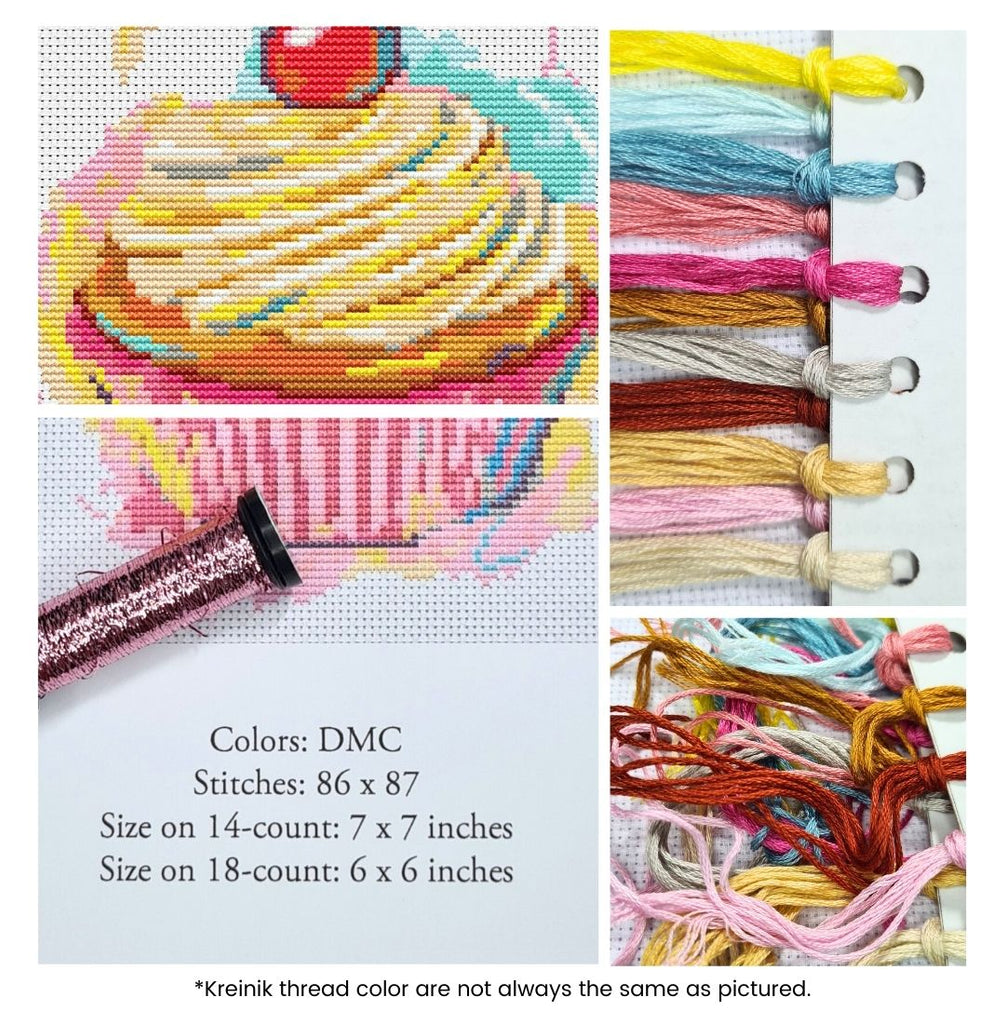 Yummy Cupcake Counted Cross Stitch Kit The Art of Stitch