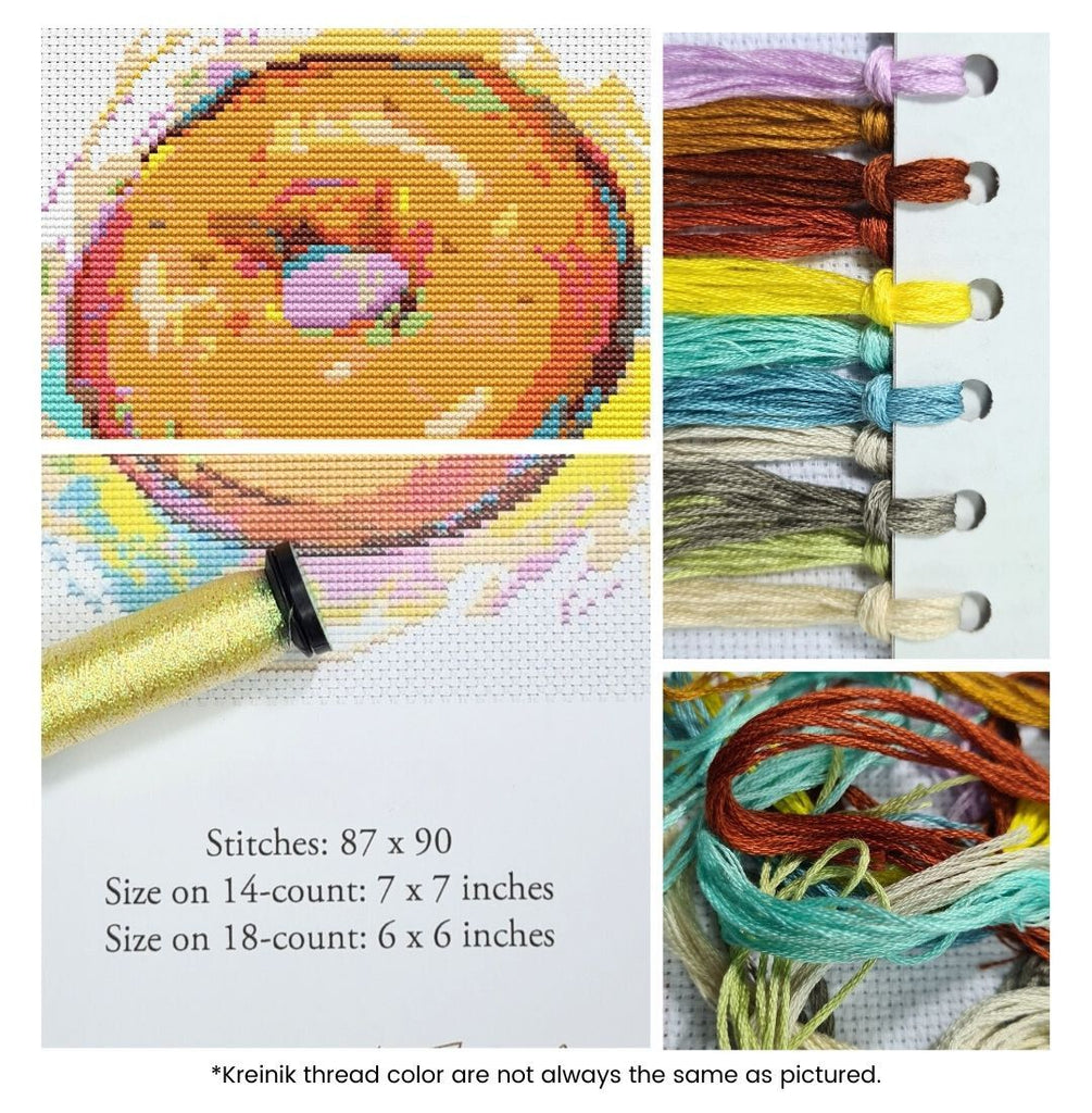 Delicious Donut Counted Cross Stitch Kit The Art of Stitch