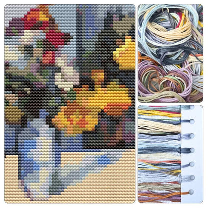 Still Life Mini Cross Stitch Kit - Mini Cross Stitch Kit - Paul Cezanne