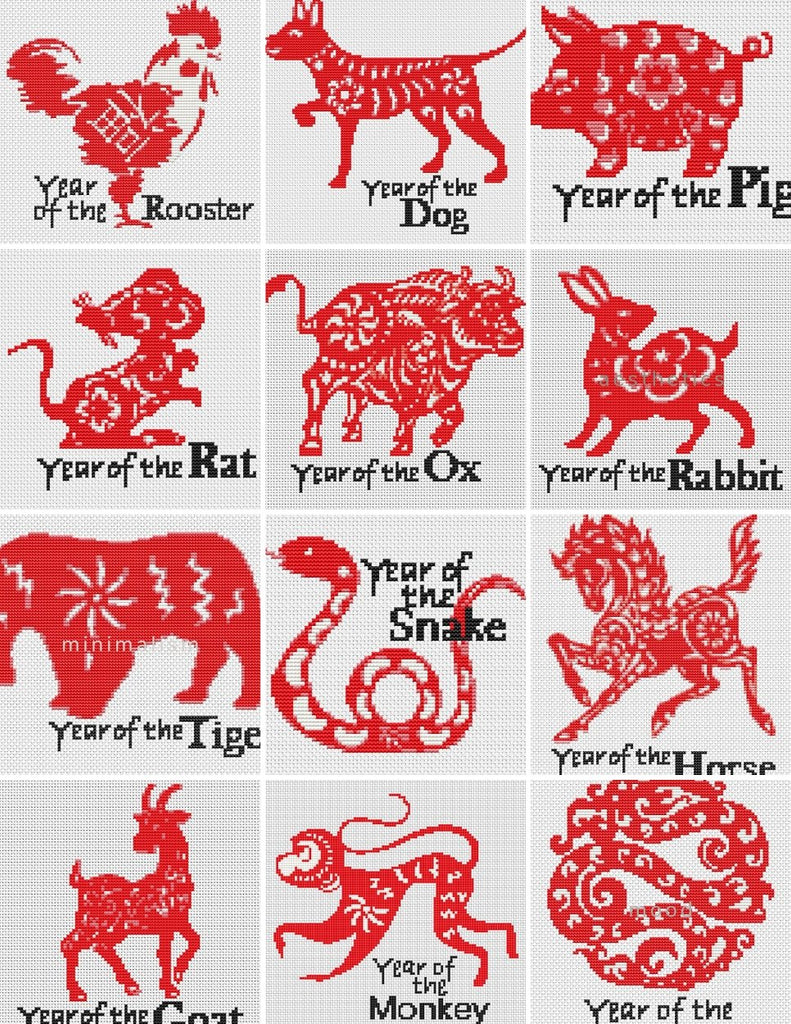 Chinese Zodiac Cross Stitch Kit The Art of Stitch