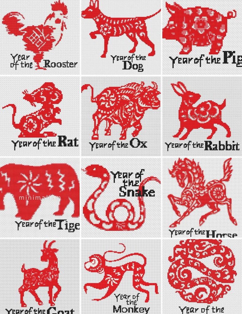 Chinese Zodiac Cross Stitch Kit The Art of Stitch