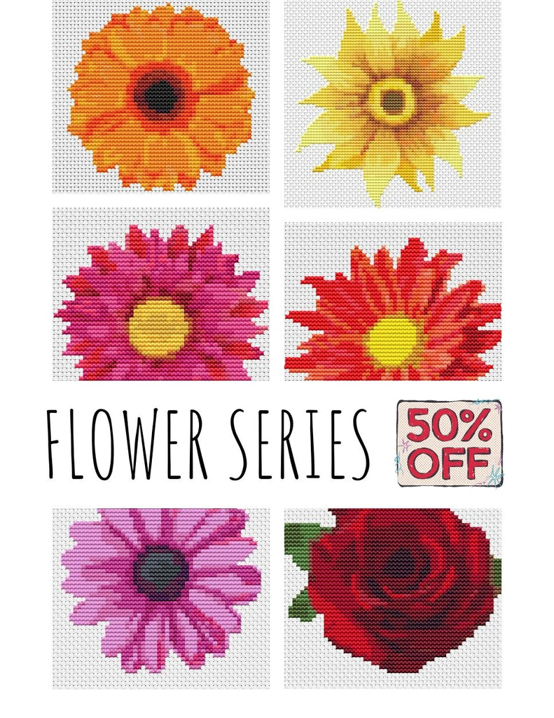 Flower Cross Stitch Kit The Art of Stitch