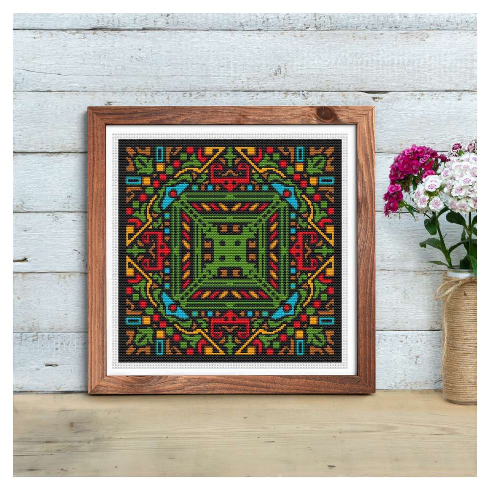 Reflection Mandala Counted Cross Stitch Kit The Art of Stitch