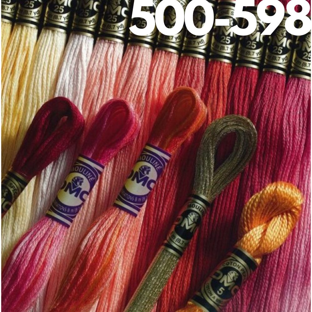 DMC Thread Art 117 (Code 500-598) The Art of Stitch