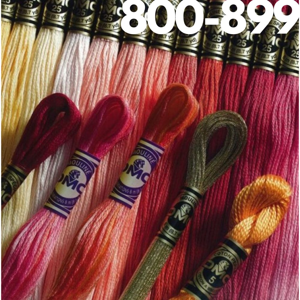 DMC Thread Art 117 (Code 800-899) The Art of Stitch