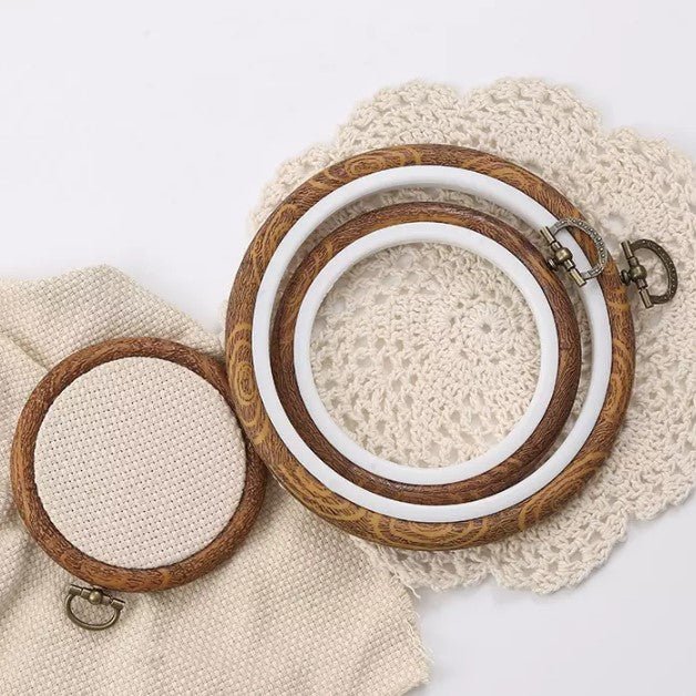 Faux Wood Plastic Hoops The Art of Stitch