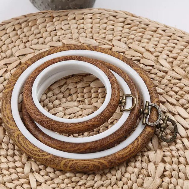 Faux Wood Plastic Hoops The Art of Stitch