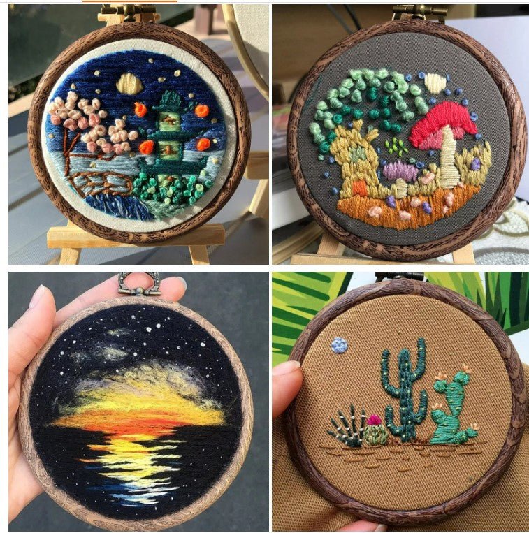 Faux Wood Plastic Hoops The Art of Stitch